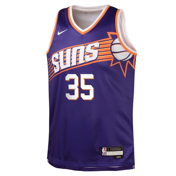 Kevin Durant Phoenix Suns Nike Youth Swingman Jersey - Purple - Icon - Image 2