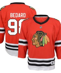 Connor Bedard Chicago Blackhawks Youth Home Replica Player Jersey - Red/White