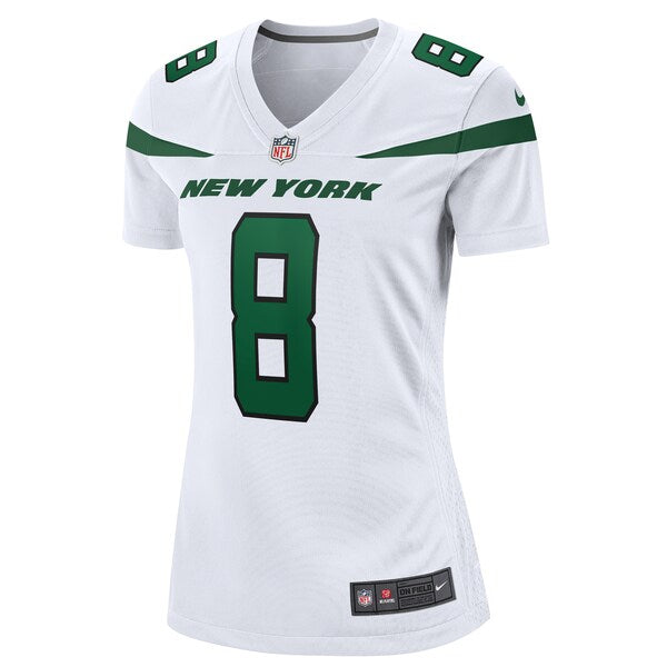 Aaron Rodgers New York Jets Nike Women's Player Jersey - White/Black/Green - Image 3