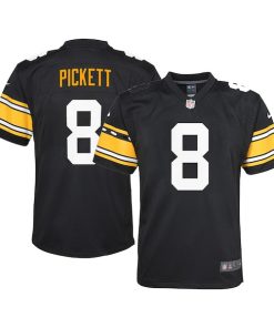 Kenny Pickett Pittsburgh Steelers Nike Youth Game Jersey - Black/White