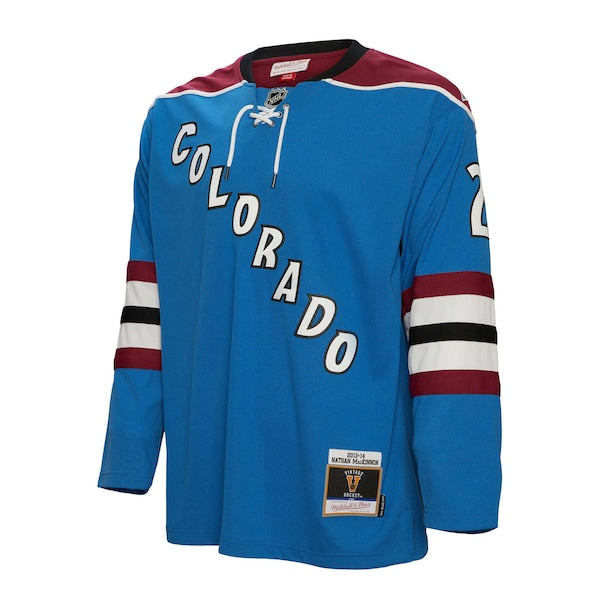 Nathan MacKinnon Colorado Avalanche 2013/14 Blue Line Player Jersey - Blue - Image 2