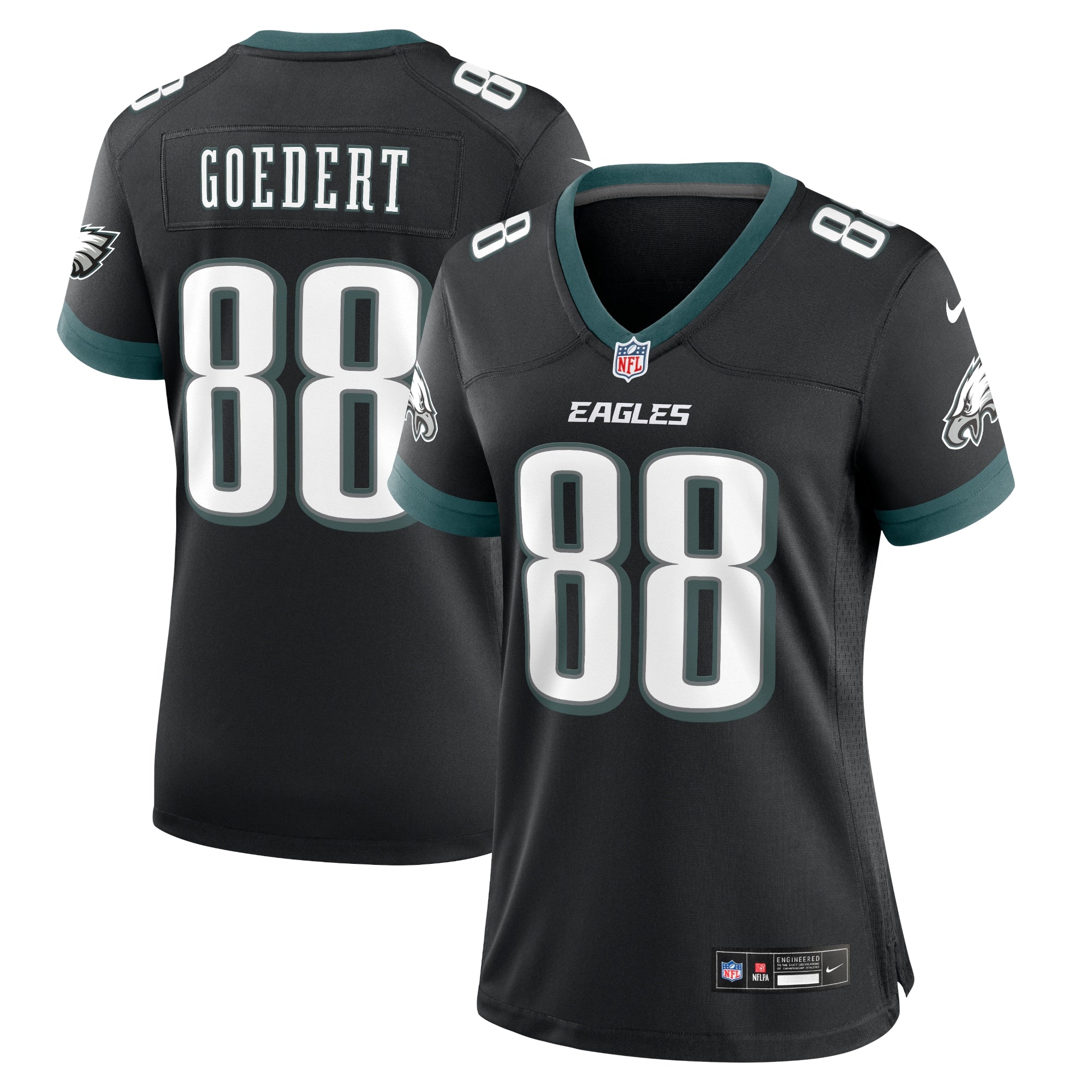 Dallas Goedert Philadelphia Eagles Nike White Game Jersey - White/Black/Green - Image 7