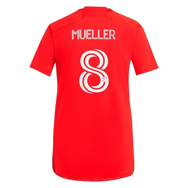 Chris Mueller Chicago Fire adidas Women's 2024 Return To Red Replica Player Jersey?ยจC Red - Image 3
