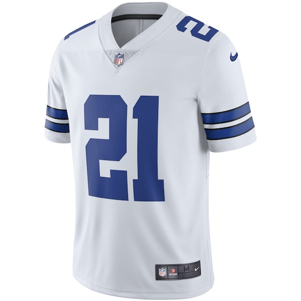 Ezekiel Elliott Dallas Cowboys Nike Vapor Limited Player Jersey - White/Navy - Image 3