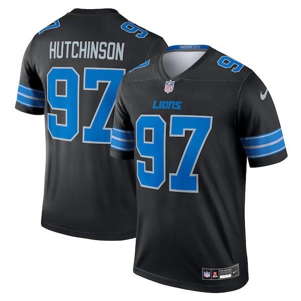 Aidan Hutchinson Detroit Lions Nike Legend Jersey - Black - Image 2