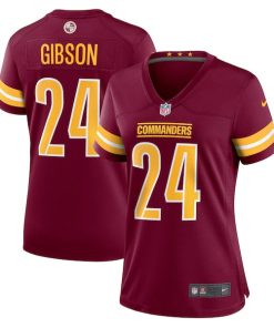 Alternative view of Antonio Gibson Washington Commanders Nike Women's Game Jersey - Burgundy/Black/White