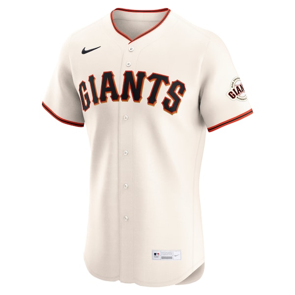 San Francisco Giants Nike Home Elite Jersey - Cream - Image 2