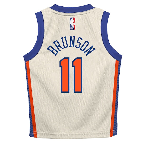 Jalen Brunson New York Knicks Nike Infant 2025/26 City Edition Swingman Jersey - Cream - Image 3