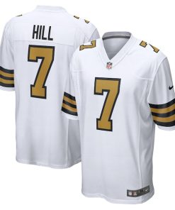Taysom Hill New Orleans Saints Nike Alternate Game Jersey -  White/Black