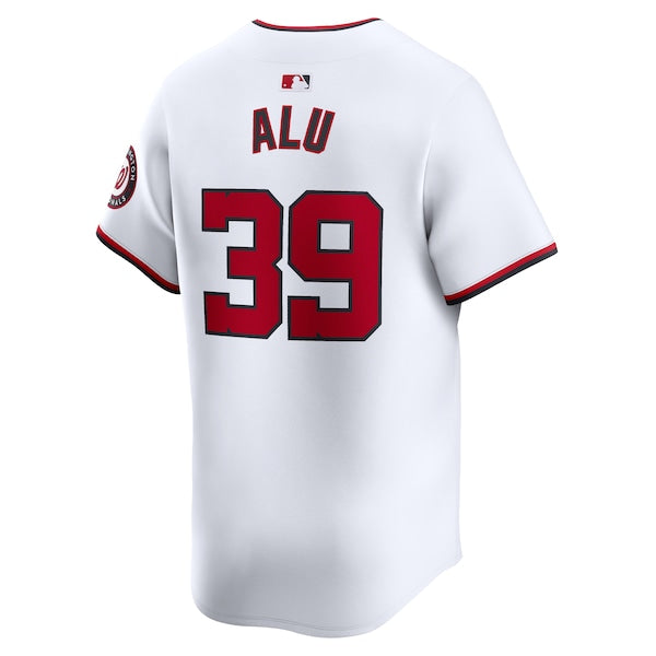 Jake Alu Washington Nationals Nike Home Limited Player Jersey - White - Image 3
