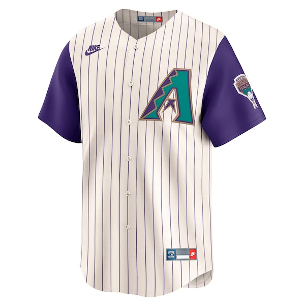 Luis Gonzalez Arizona Diamondbacks Nike Throwback Cooperstown Collection Limited Jersey - Cream - Image 2