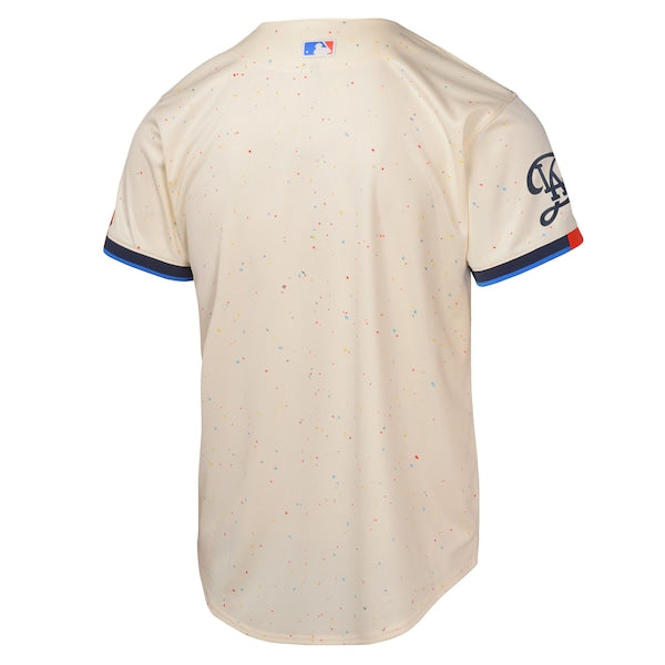 Los Angeles Dodgers Nike Youth 2024 City Connect Limited Jersey - Cream - Image 3