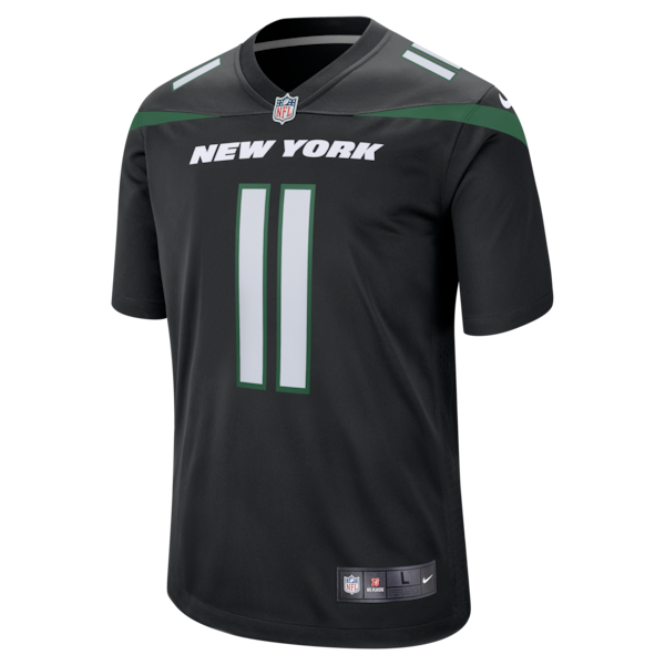 Jermaine Johnson II New York Jets Nike Alternate Game Jersey - Stealth Black - Image 2