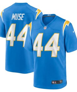 Tanner Muse Los Angeles Chargers Nike Team Game Jersey -  Powder Blue