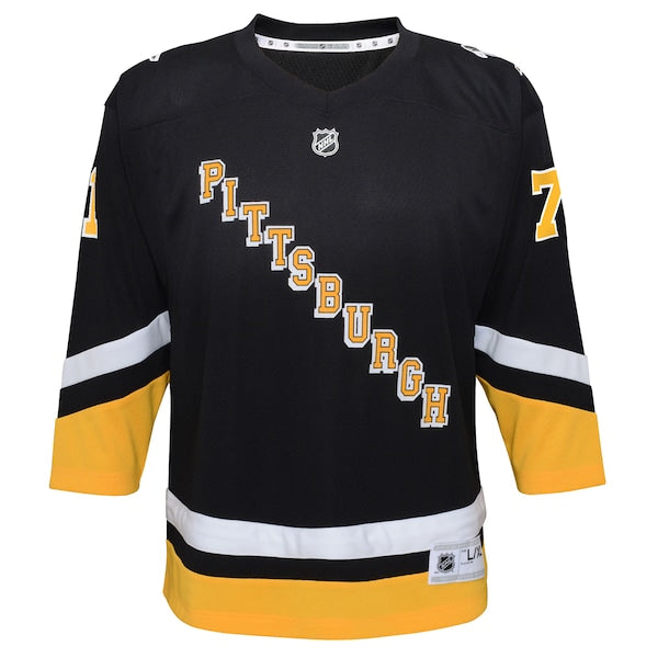 Evgeni Malkin Pittsburgh Penguins Youth 2021/22 Alternate Replica Player Jersey - Black - Image 2
