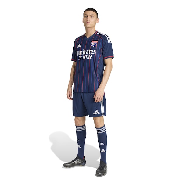 Olympique Lyonnais adidas 2025/26 Away Replica Jersey - Blue/White - Image 10