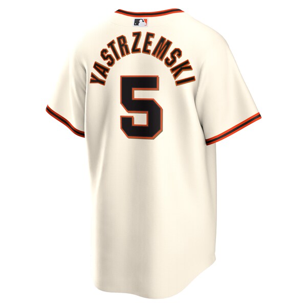 Mike Yastrzemski San Francisco Giants Nike Home Replica Player Jersey - Cream/Black - Image 4