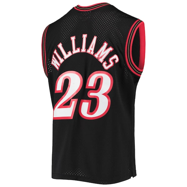 Lou Williams Philadelphia 76ers 2005/06 Hardwood Classics Swingman Jersey - Black - Image 3