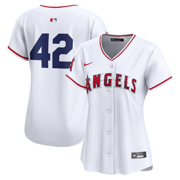 Los Angeles Angels Nike Women's 2024 Jackie Robinson Day Home Limited Jersey?ยจC White