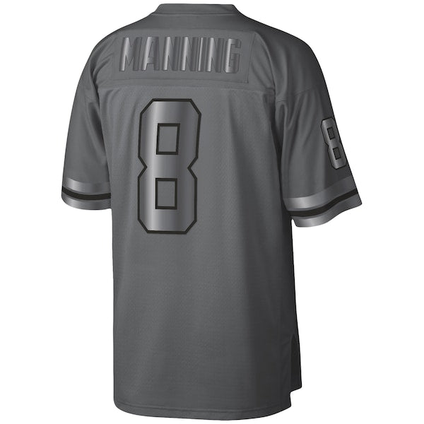 Archie Manning New Orleans Saints 1979 Retired Player Metal Legacy Jersey - Charcoal - Image 3