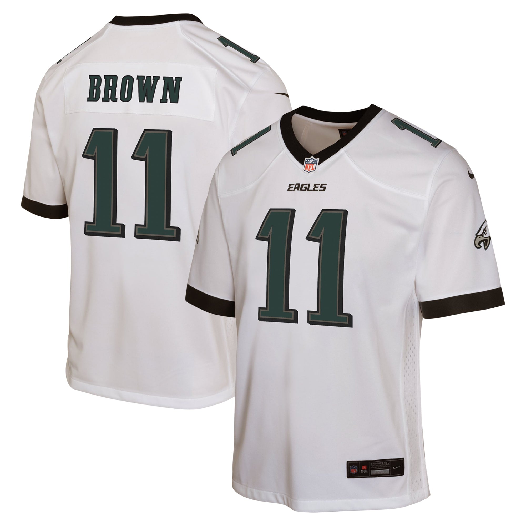 A.J. Brown Philadelphia Eagles Nike Youth Game Jersey - Midnight Green - Image 6