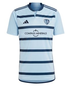 Alternative view of Daniel Salloi Sporting Kansas City adidas 2024 Hoops 4.0 Replica Player Jersey - Light Blue