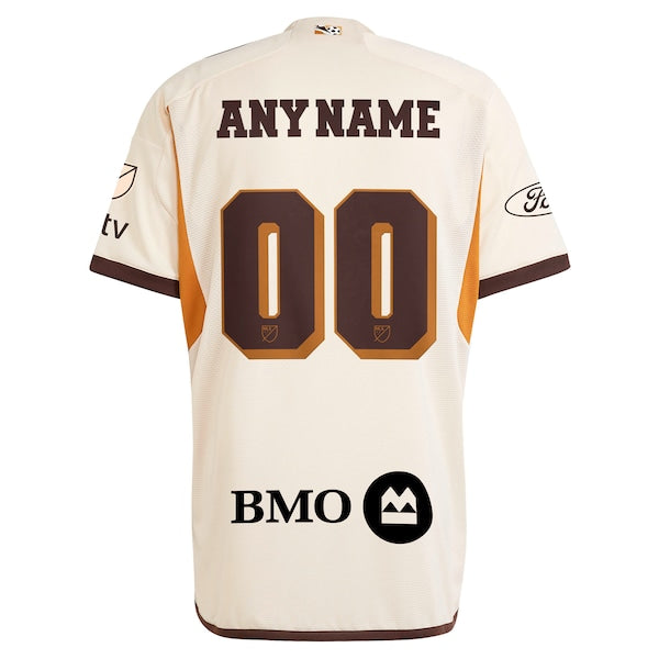 LAFC adidas 2024 Archive Custom Authentic Jersey - Tan - Image 3