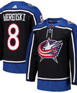 Zach Werenski Columbus Blue Jackets adidas Reverse Retro 2.0 Authentic Player Jersey - Black