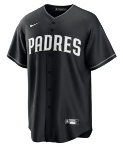 Alternative view of Fernando Tatis Jr. San Diego Padres Nike Lights Out Replica Player Jersey - Black
