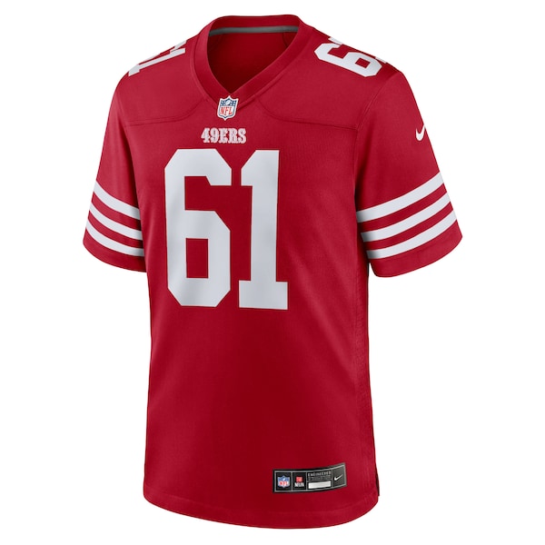 Matt Hennessy San Francisco 49ers Nike Team Game Jersey - Scarlet - Image 2