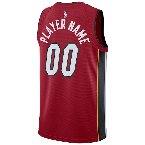 Miami Heat Jordan Brand Swingman Custom Jersey - Statement Edition - Red - Image 3