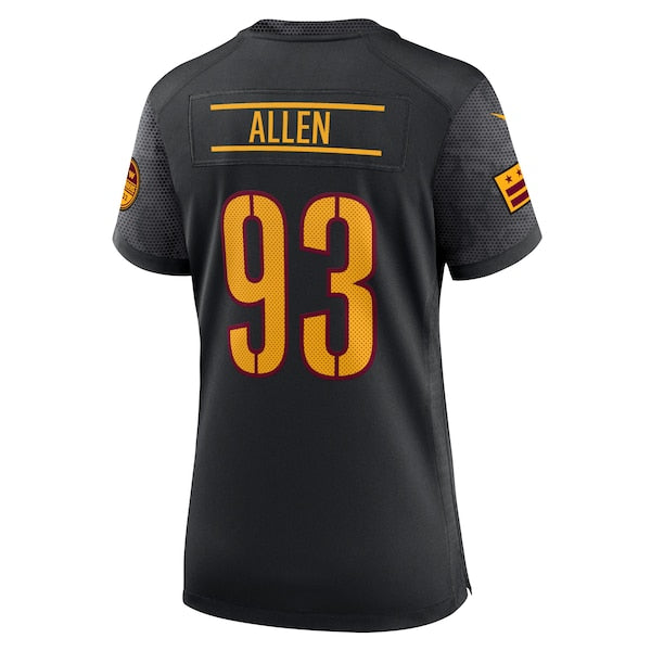 Jonathan Allen Washington Commanders Nike Women's Alternate Game Player Jersey - Black - Image 3