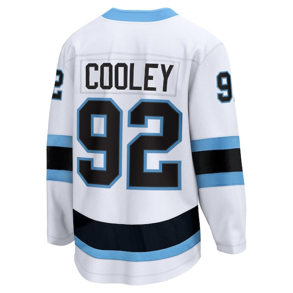 Logan Cooley Utah Hockey Club Breakaway Player Jersey - White/Black - Image 4