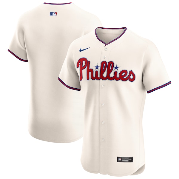 Philadelphia Phillies Nike Alternate Elite Jersey - Cream - Image 2