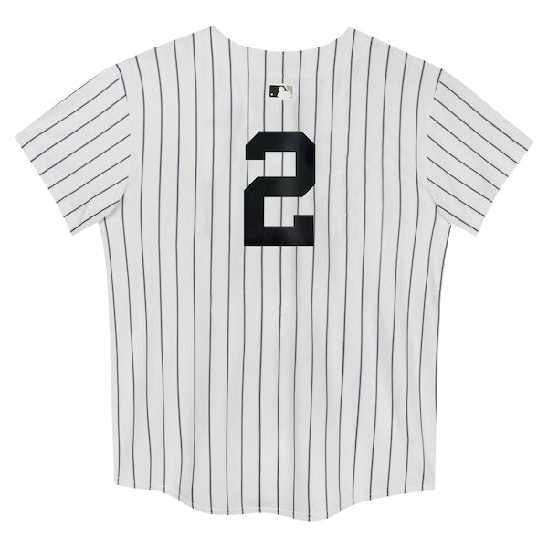 Derek Jeter New York Yankees Nike Preschool Home Game Jersey - White - Image 3