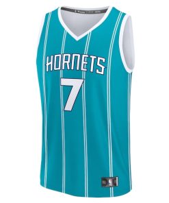 Alternative view of Kon Knueppel Charlotte Hornets  2025 NBA Draft First Round Pick Fast Break Replica Jersey - Icon Edition - Teal