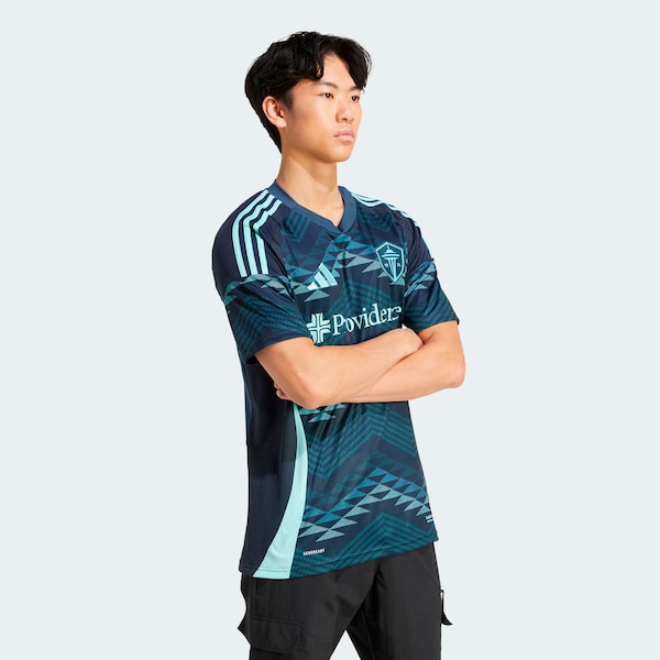 Seattle Sounders FC adidas 2025 The Salish Sea Kit Replica Jersey - Blue - Image 3