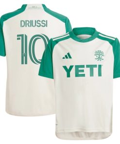 Sebasti¨¢n Driussi Austin FC adidas Youth 2024 The Armadillo Kit Replica Player Jersey?¨C Tan
