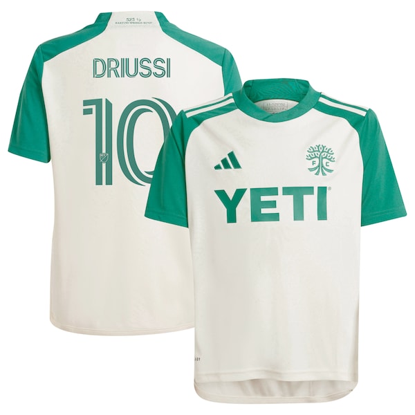 Sebasti¨¢n Driussi Austin FC adidas Youth 2024 The Armadillo Kit Replica Player Jersey?¨C Tan