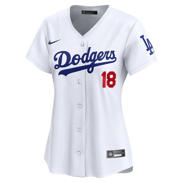Yoshinobu Yamamoto Los Angeles Dodgers Nike Women's Home Limited Player Jersey - White - Image 2