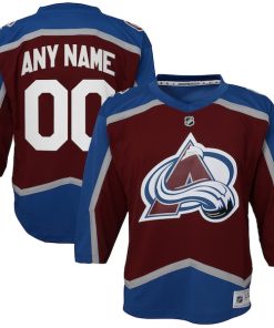 Colorado Avalanche Youth Home Custom Replica Jersey - Burgundy