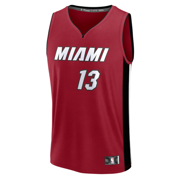 Bam Adebayo Miami Heat Fast Break Replica Player Jersey - Statement Edition - Red - Image 2