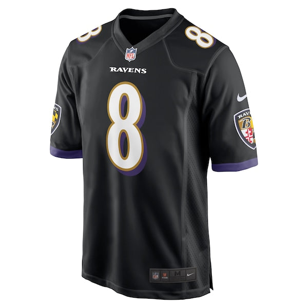 Lamar Jackson Baltimore Ravens Nike Alternate Game Jersey - Black/White - Image 3