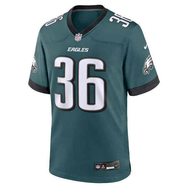 Tristin McCollum Philadelphia Eagles Nike Team Game Jersey - Midnight Green - Image 2