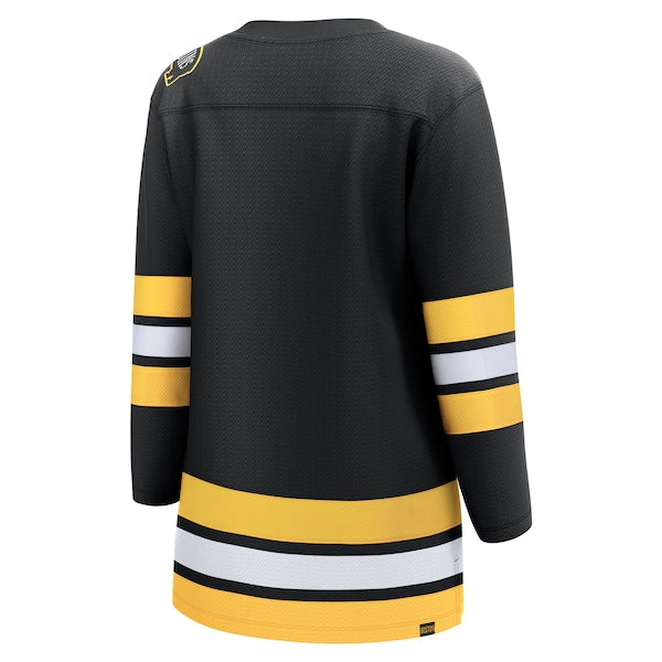 Boston Bruins Women's Anniversary Home Breakaway Jersey - Black - Image 3