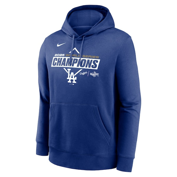 Los Angeles Dodgers Nike 2025 World Series Champions Logo Home Plate Hoodie - Royal - Image 2