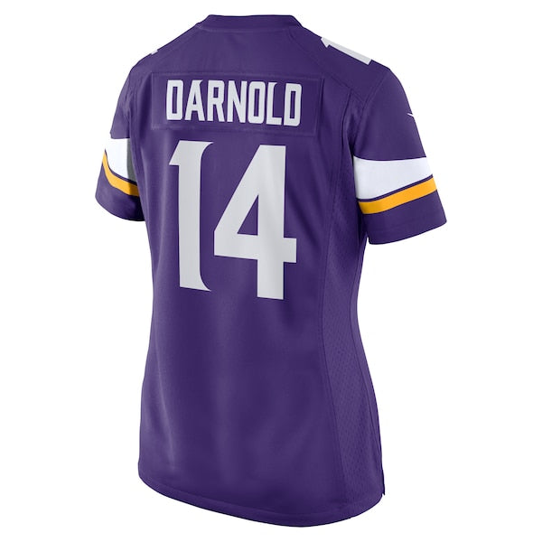 Sam Darnold Minnesota Vikings Nike Women's Team Game Jersey - Purple - Image 3
