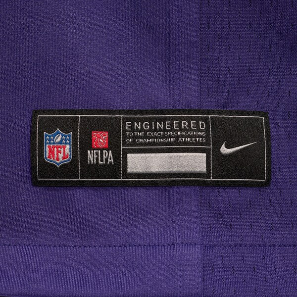 Eddie Jackson Baltimore Ravens Nike Team Game Jersey - Purple - Image 7