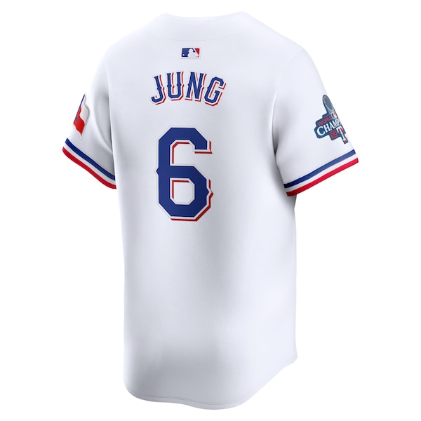 Josh Jung Texas Rangers Nike Home 2023 World Series Champions Limited Jersey - White - Image 3