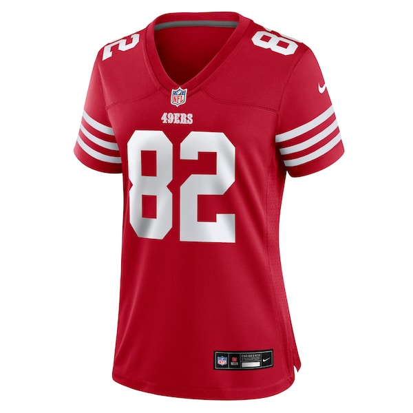 Ross Dwelley San Francisco 49ers Nike Women's Team Game Jersey - Scarlet - Image 2